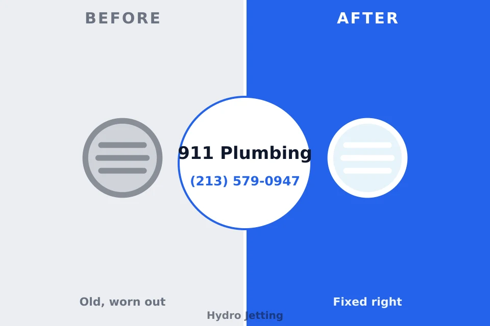 Before and after: plumbing repair Swartzville, PA